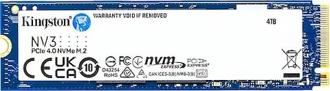 Kingston NV3 SNV3S/4000G PCI-Express 4.0 4 TB M.2 SSD