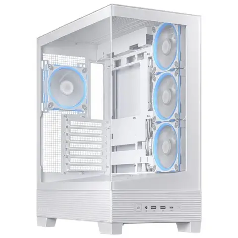 ASUS A31 PLUS TG ARGB Beyaz Temperli Cam USB 3.2 Mid Tower ATX Gaming Kasa