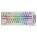 AKKO 5075 V5 HE Glassy Carbon Fiber White %75 Hakutaku Manyetik Switch 8K Hz Hall Effect Hotswap ARGB İngilizce Gaming Klavye