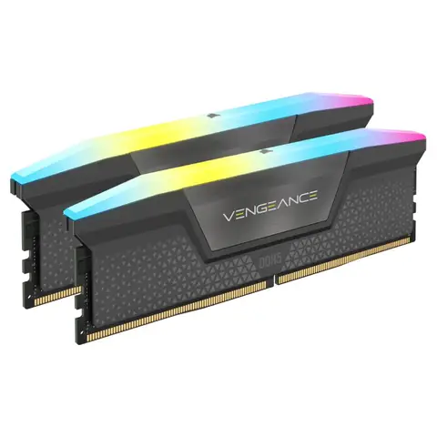 CORSAIR 48GB (2X24GB) VENGEANCE RGB 7000MHZ CL40 DDR5 SIYAH DUAL KIT RAM