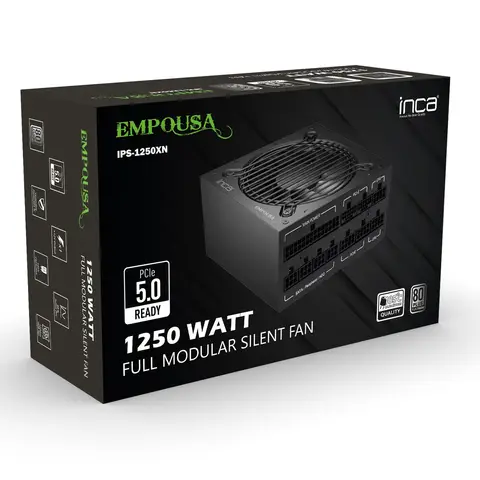 Inca IPS-1250XN 1250 Watt 80 Plus Platinium 12cm Fanlı Tam Modüler ATX Power Supply