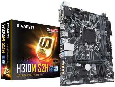 Gigabyte H310M S2H Sata,M2 Ddr4 2666MHz Usb 3.1 Dvi Vga Hdmi Ses G.Lan 1151P Anakart