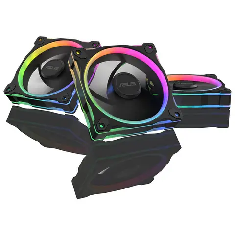 ASUS PRIME MR120 FAN ARGB 3IN1 3x120mm AURA Sync Siyah 3'lü Kasa Fanı