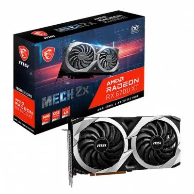 Msi RX 6700 XT MECH 2X 12G Amd GDDR6 192Bit Hdmi.Display Çift Fan 12Gb Ekran Kartı
