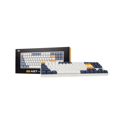 AIGO A87 Starry Blue Mekanik Klavye Yellow Switch (İngilizce)
