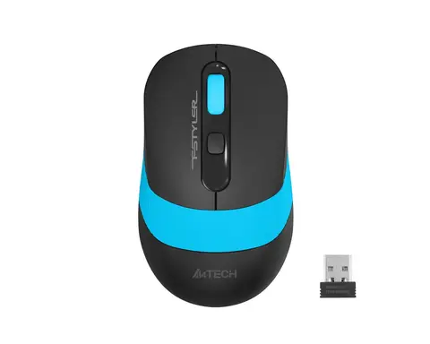 A4 Tech FG10 2000 Dpi 4 Tu�lu Mavi Siyah Kablosuz Optik Mouse