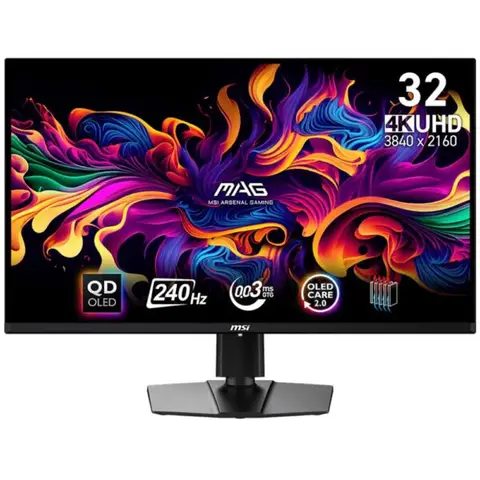 MSI MAG 321UPX QD-OLED 31.5 inç 240 Hz 0.03ms 4K UHD Adaptive-Sync Pivot Gaming Monitör