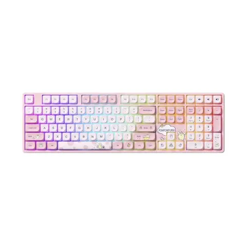 AKKO Pompompurin 5108B Plus RGB Kablosuz Hotswap Mekanik Sarı Gaming Klavye