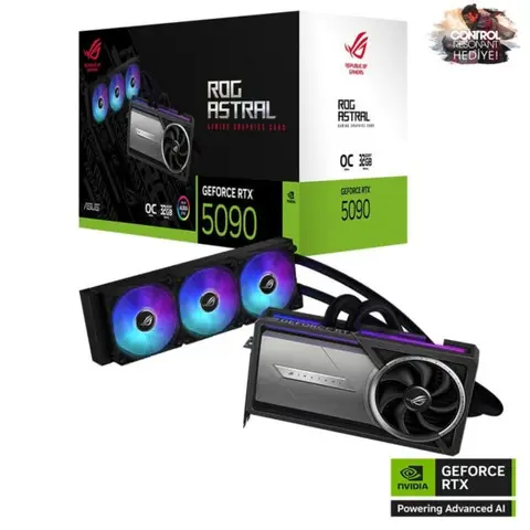 ASUS ROG Astral LC GeForce RTX 5090 OC 32GB GDDR7 512 Bit DLSS 4 Sıvı Soğutuculu Ekran Kartı