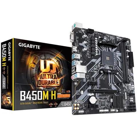 GIGABYTE B450M H AMD B450 DDR4 M2 MATX ANAKART