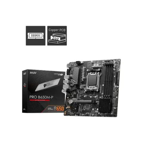 MSI PRO B650M-P AM5 DDR5 Micro ATX Anakart
