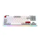 1ST PLAYER NEO87 TKL Beyaz RGB Lavender Switch Hotswap Kablosuz Wireless + Bluetooth Türkçe Mekanik Oyuncu Klavyesi