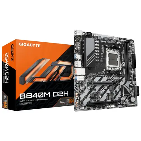 GIGABYTE B840M D2H 7600MHz AM5 DDR5 M.2 mATX Anakart
