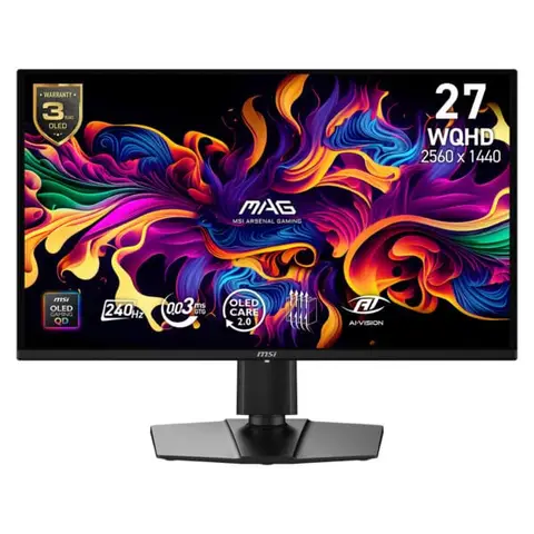 MSI MAG 274QP QD-OLED X24 26.5 inç 240Hz 0.03ms 2K WQHD Adaptive Sync Pivot Gaming Monitör