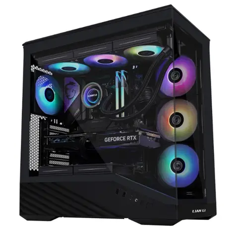 LIAN LI VECTOR V100R Tempered Glass Siyah USB 3.0 Atx Mid Tower Bilgisayar Kasası