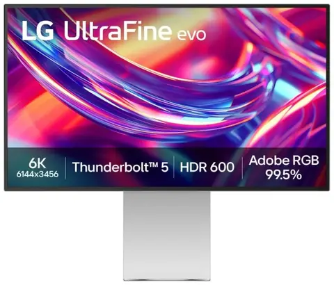 Lg 32U990A-S 32inch 6144x3456 5ms 60Hz 6K HDMI DP Thunderbolt5 IPS Pivot Monitör