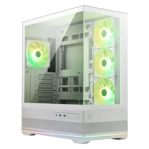 MSI MAG PANO 110R PZ WHITE 4X120mm ARGB Fan Temperli Cam Mid Tower ATX Gaming Kasa