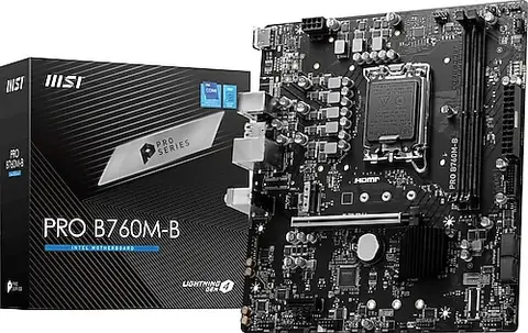 MSI Pro B760M-B Intel LGA1700 DDR4 Micro ATX Anakart