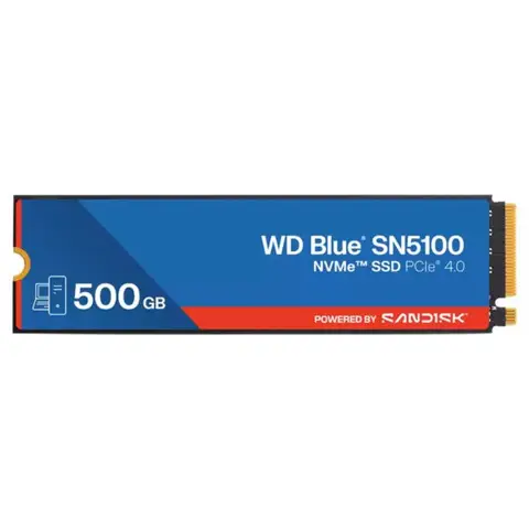 WD Blue SN5100 500GB NVMe PCIe Gen4 x4 Okuma 6600MB – Yazma 5600MB M.2 SSD (WDS500G5B0E)