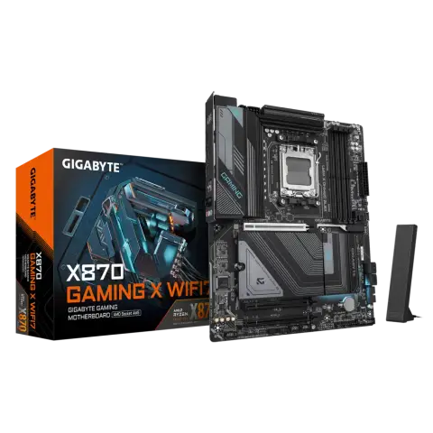 Gigabyte X870 GAMING X WIFI7 Sc-Am5 X870 DDR5 8200Mhz 3xM2 Wifi7 2.5Gbit ATX AMD Anakart