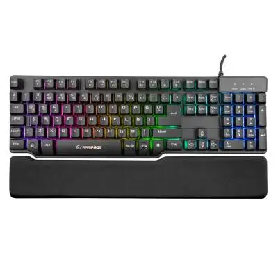 Everest KB-R88 Gamezone USB Siyah Gaming Yarı Mekanik Bilek Destekli RGB Metal Kasa Oyuncu Klavyesi
