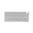 AKKO MONSGEEK M1 V5 HE White Transparent AstroAim Manyetik Switch 8K Hz Hall Effect Hotswap RGB Kablosuz İngilizce Gaming Klavye