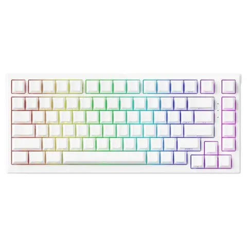 AKKO TAC75 HE White %75 Glare Manyetik Switch 8K Hz Hall Effect ARGB İngilizce Gaming Klavye