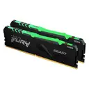 Kingston KF432C16BB2AK2/64TR 64 GB (2x32) DDR4 3200Mhz CL16 Beast RGB Bilgisayar Bellek