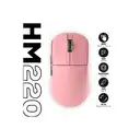 Hawk Gaming HM220 1K Hz 12000 DPI Tri-Mode Kablosuz/Bluetooth Pembe Gaming Mouse