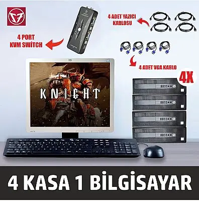 Knight Online 4'LÜ SET i5 4.Nesil 8 RAM 256SSD KVMLİ FARM PAKET
