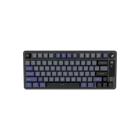 Hawk Gaming HK255 Membrane LCD RGB Kablosuz Siyah Gri Gaming Klavye