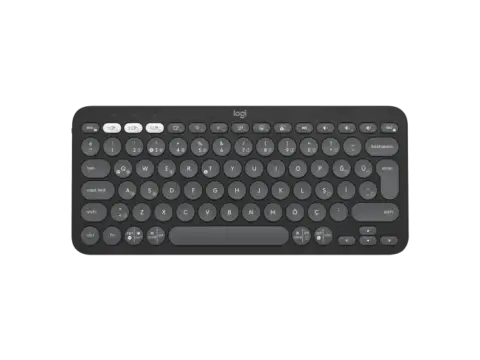 Logitech 920-011859 Q TR Pebble 2 Graft Bluetooth Siyah Kablosuz Klavye
