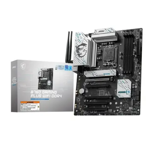MSI B760 GAMING PLUS WIFI DDR4 5333MHz (OC) LGA1700 M.2 HDMI DP ATX Anakart