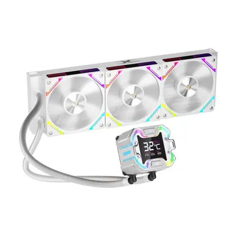 1ST PLAYER X STARSHIP E 360MM BEYAZ ARGB DİJİTAL EKRAN AM5 / LGA 1851 İŞLEMCİ SIVI SOĞUTUCU