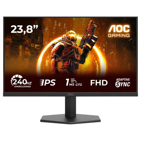 AOC 24G11ZE 23,8" 240Hz 0,3 ms FreeSync Full HD HDR 10 Fast IPS Oyuncu Monitörü