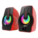 Rampage RMS-G7 FALSETTO 2.0 6 Watt RGB Ledli Kırmızı Oyuncu Hoparlör