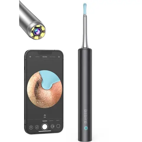 BEBIRD T5 3MP KAMERA 3.5MM LENS ŞARJLI WIFI GÖRÜNTÜLÜ KULAK TEMİZLEYİCİ SİYAH RENK