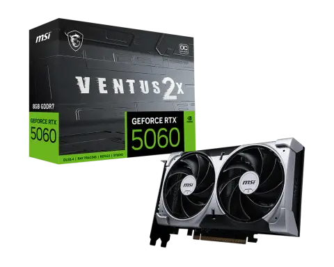 Msi GEFORCE RTX 5060 8G VENTUS 2X OC 8 GB GeForce RTX5060 128Bit NVIDIA Ekran Kartı