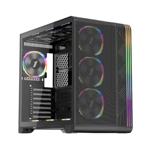 1ST Player VT7 Siyah 850W 80+ Silver ATX 3.1 ARGB 4x12cm Fan Temperli Cam USB 3.0 ATX Kasa