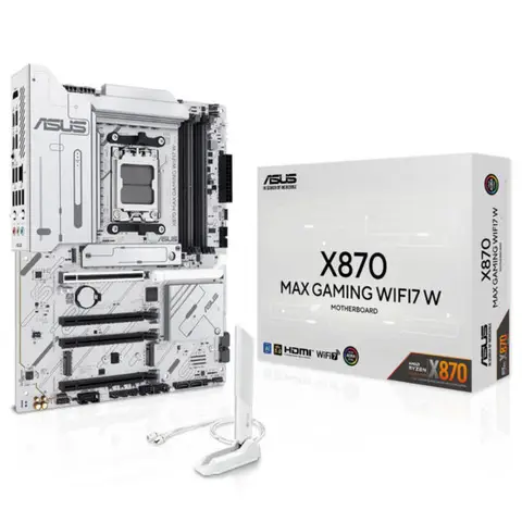 ASUS X870 MAX GAMING WIFI7 W 8000MHz (OC) DDR5 AM5 Soket M.2 HDMI USB4 ATX Anakart