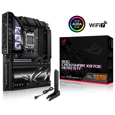 ASUS ROG CROSSHAIR X870E HERO BTF 8200mhz(OC) RGB M.2 WiFi AM5 ATX Anakart