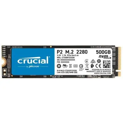 Crucial 500GB P2 Serisi 3D NAND NVMe M.2 SSD (2300/930)