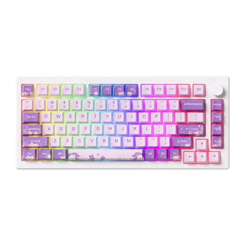 AKKO MOD 007 HE PC Purple Melody Hall Effect Manyetik Switch RGB Hotswap Gaming Klavye