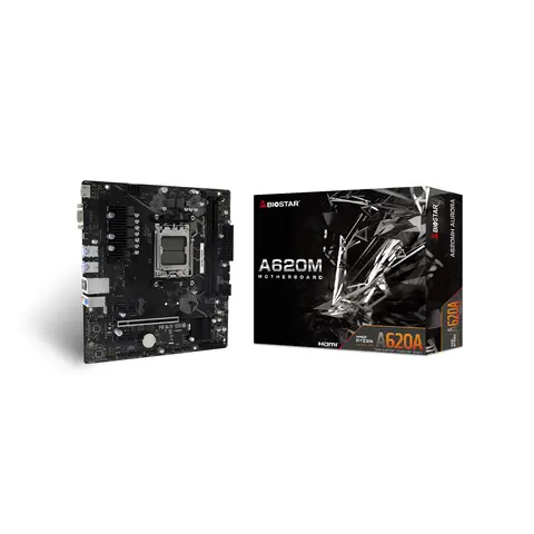Biostar A620MH AURORA DDR5 5600MHz AM5 mATX Anakart