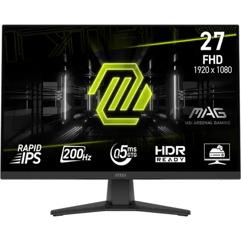 MSI MAG 272F 27" 200Hz 0.5ms HDMI DP Free Sync FHD Rapid IPS Gaming Monitör