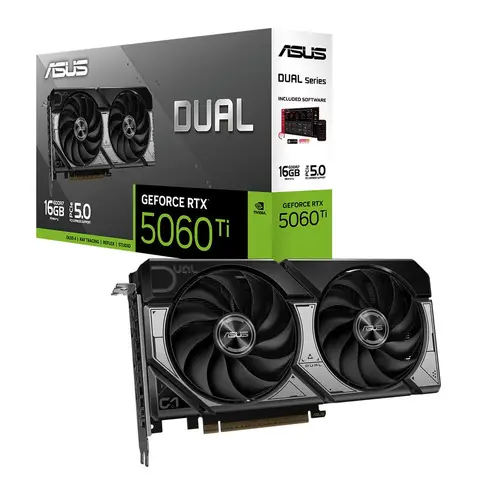 ASUS Dual GeForce RTX 5060 Ti 16GB OC Edition GDDR7 DLSS 4 128 Bit NVIDIA Ekran Kartı