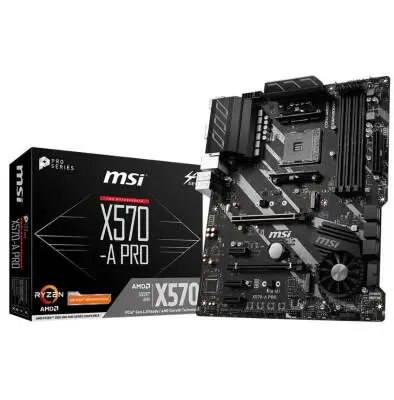 Msi X570-A Pro Sata,M2 Ddr4 4440MHz Usb 3.2 Hdmi Ses G.Lan AM4 Atx Anakart