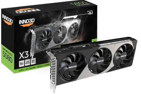 Inno3D N50803-16D7-176068N 16GB GDDR7 GeForce X3 RTX5080 256Bit NVIDIA Ekran Kartı