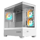 Gigabyte GB-C201PI Panoramic ICE Tempered Glass mATX Beyaz Kasa - 360mm Radyatör, 2xUSB3.0, 3xARGB Fan