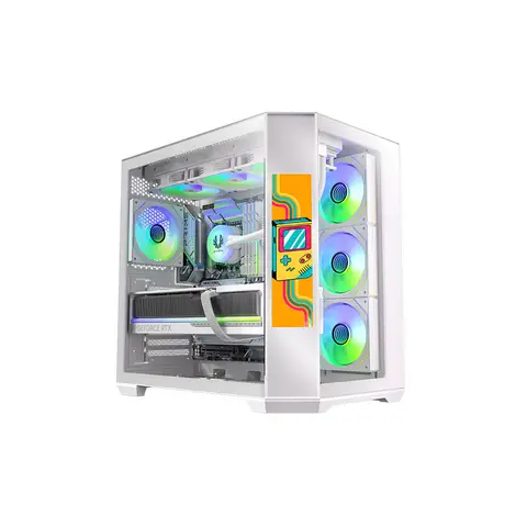 BITFENIX DIGITAL T10 EF LCD Panel Beyaz 850W 80+ Bronze Kasa